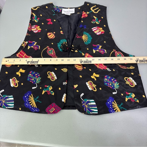 Diane Von Furstenberg The Color Authority Women's Vest Art to Wear Medium - Picture 6 of 6